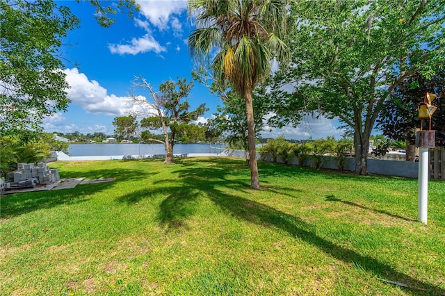 2576 Sunset Dr, New Smyrna Beach, FL 32168 - view of yard featuring a water view