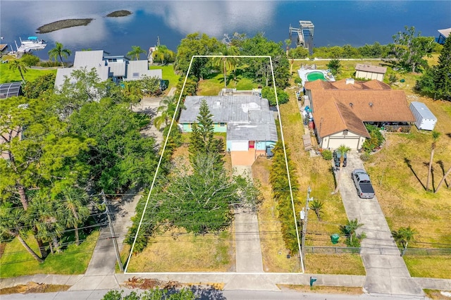 2576 Sunset Dr, New Smyrna Beach, FL 32168 - view of property location with a nearby body of water and property parcel outlined