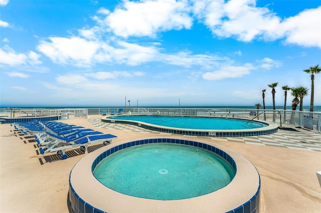 2625 S Atlantic Ave Unit 18Nw, Daytona Beach, FL 32118 - view of swimming pool with a water view