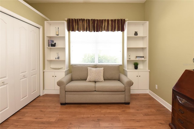 1442 Carlow Cir, Ormond Beach, FL 32174 - sitting room with light wood-style flooring and baseboards