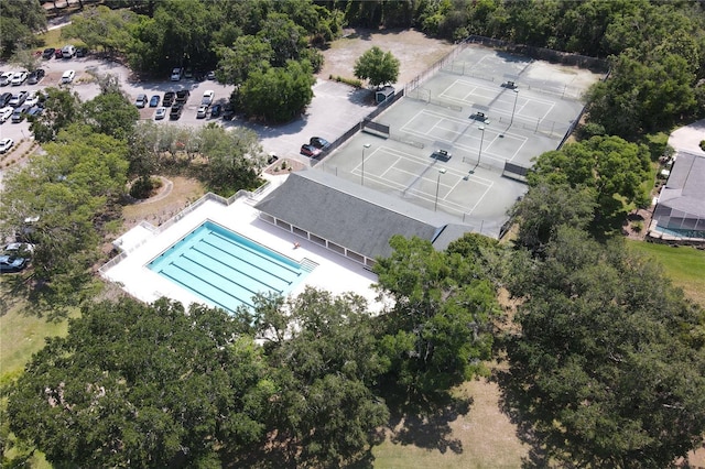 1442 Carlow Cir, Ormond Beach, FL 32174 - drone / aerial view of a pool area