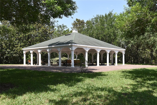 1442 Carlow Cir, Ormond Beach, FL 32174 - surrounding community featuring a gazebo and a yard