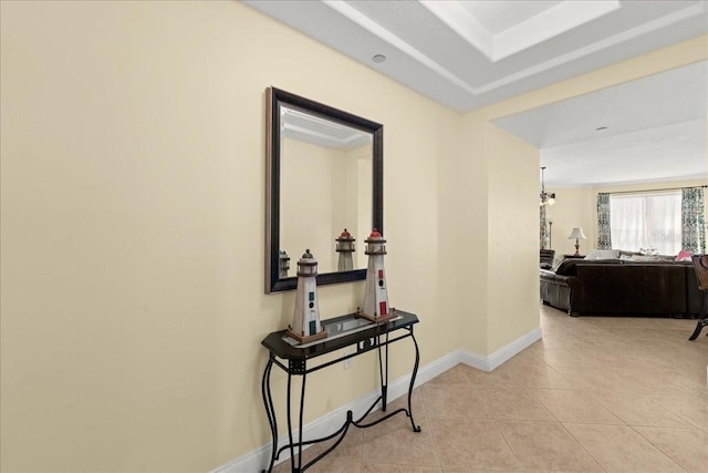 3245 S Atlantic Ave Unit 208, Daytona Beach, FL 32118 - corridor featuring light tile patterned floors and baseboards