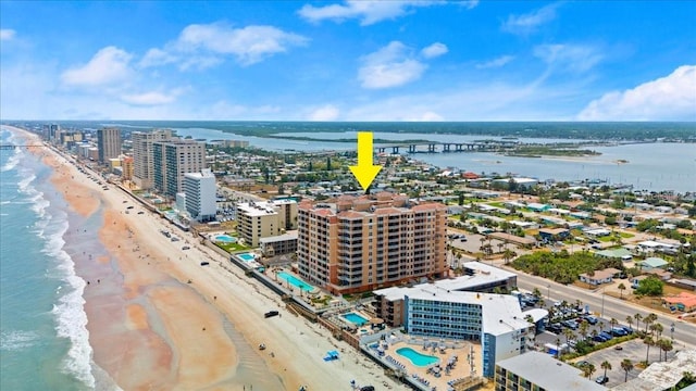 3245 S Atlantic Ave Unit 208, Daytona Beach, FL 32118 - view of urban area featuring extended coastline and a pool area