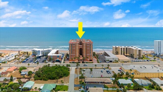 3245 S Atlantic Ave Unit 208, Daytona Beach, FL 32118 - aerial view of waterfront with a beach