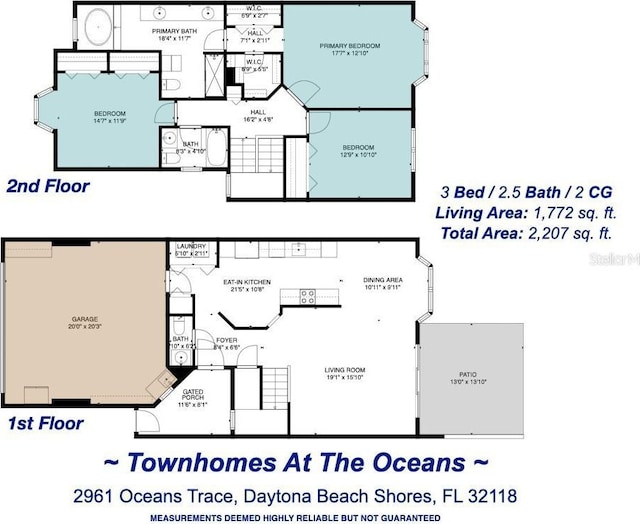 2961 Oceans Trce, Daytona Beach Shores, FL 32118 - floor plan / room layout