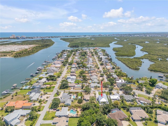 102 Inlet Shores Dr, New Smyrna Beach, FL 32168 - aerial view of residential area featuring a large body of water