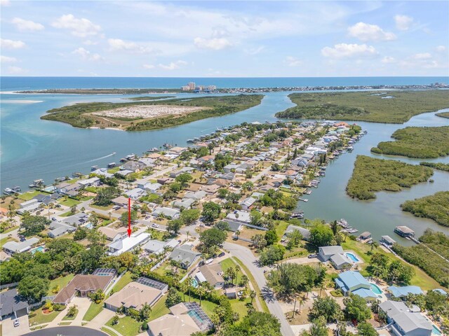 102 Inlet Shores Dr, New Smyrna Beach, FL 32168 - aerial view of property and surrounding area with a nearby body of water and nearby suburban area