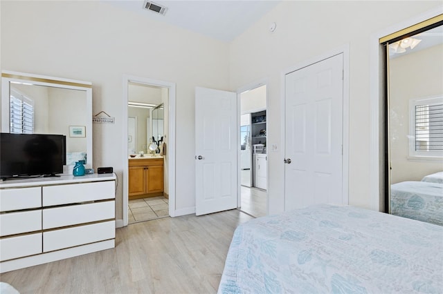 6320 S Atlantic Ave, New Smyrna Beach, FL 32169 - bedroom featuring light wood-type flooring
