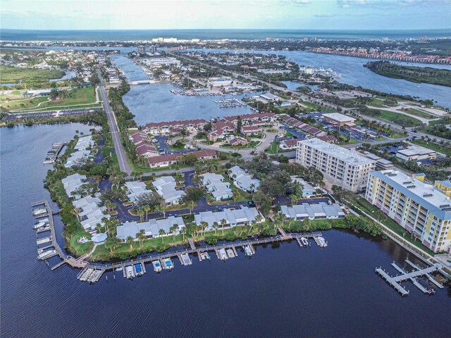 306 Sheldon St, New Smyrna Beach, FL 32168 - drone / aerial view of a nearby body of water and a marina