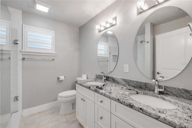 1144 Corbin Park Rd, New Smyrna Beach, FL 32168 - bathroom featuring healthy amount of natural light, toilet, and a shower