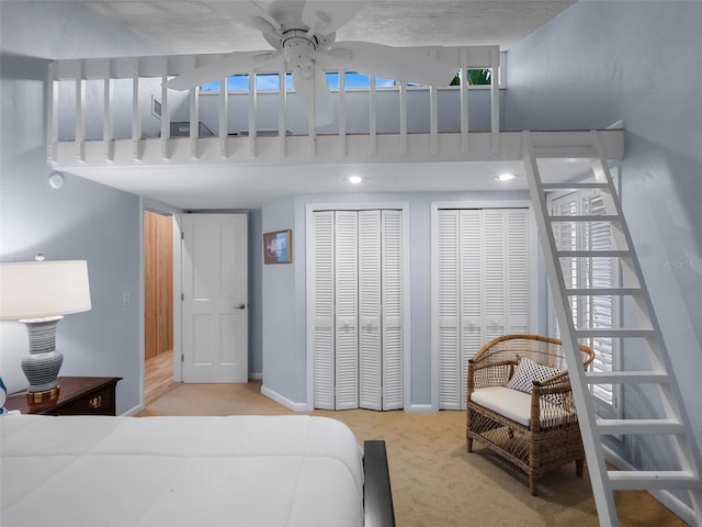 1215 Commodore Dr, New Smyrna Beach, FL 32168 - bedroom with two closets and carpet