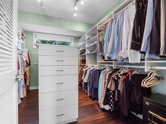 1215 Commodore Dr, New Smyrna Beach, FL 32168 - walk in closet featuring wood finished floors