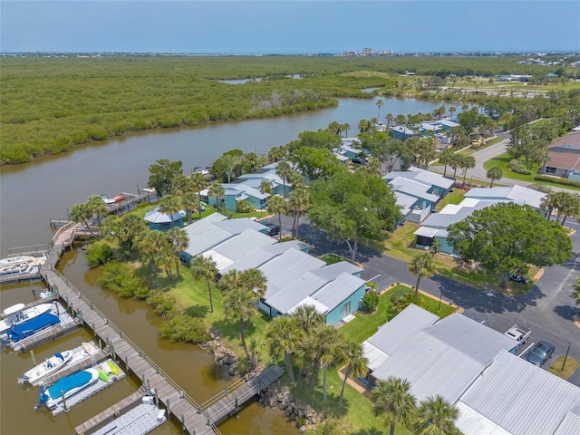 76 Heather Point Ct, New Smyrna Beach, FL 32169 - aerial view of residential area featuring a nearby body of water