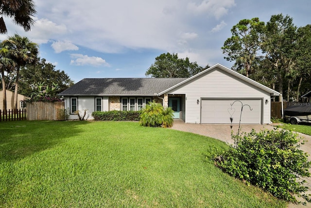 475 Spruceview Dr, Port Orange, FL 32127 - ranch-style house with an attached garage and driveway