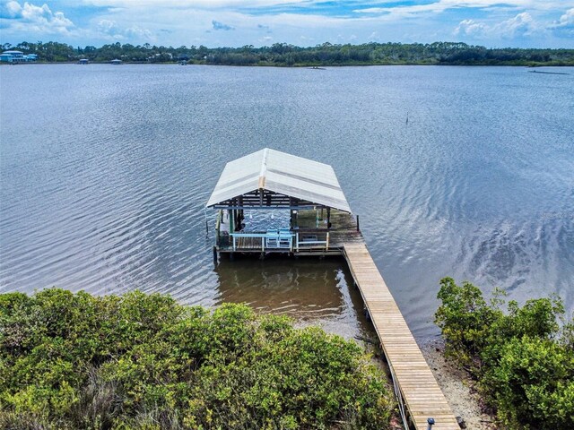 2950 Sunset Dr, New Smyrna Beach, FL 32168 - dock with a water view