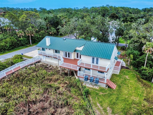 2950 Sunset Dr, New Smyrna Beach, FL 32168 - bird's eye view of a forest