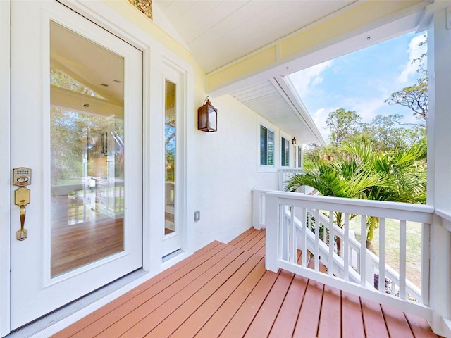 2950 Sunset Dr, New Smyrna Beach, FL 32168 - view of wooden deck