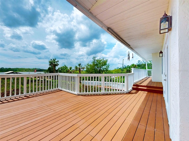 2950 Sunset Dr, New Smyrna Beach, FL 32168 - view of wooden terrace