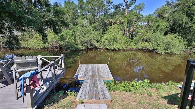 798 Fairway Dr, New Smyrna Beach, FL 32168 - dock featuring a water view