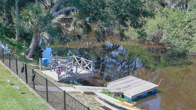 798 Fairway Dr, New Smyrna Beach, FL 32168 - dock featuring a water view