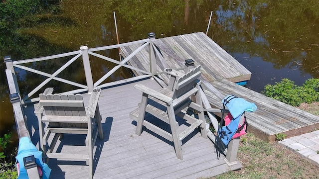798 Fairway Dr, New Smyrna Beach, FL 32168 - dock area with a water view
