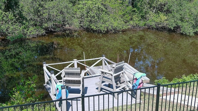 798 Fairway Dr, New Smyrna Beach, FL 32168 - dock with a deck with water view