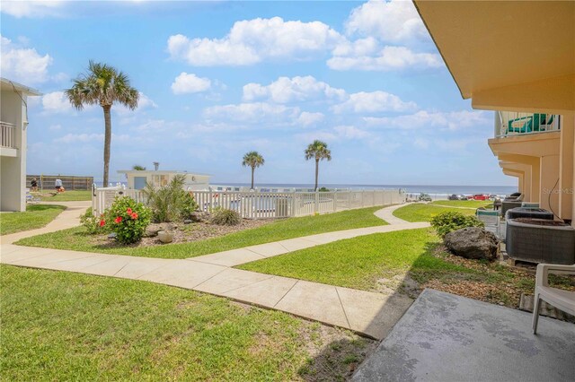 525 N Atlantic Ave Unit 39, New Smyrna Beach, FL 32169 - view of yard featuring a water view