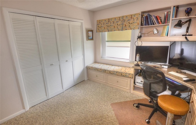 4435 S Atlantic Ave Unit 416, Port Orange, FL 32127 - office area featuring carpet flooring