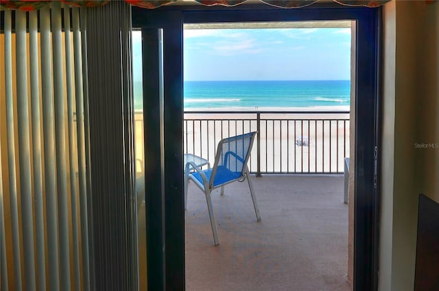 4435 S Atlantic Ave Unit 416, Port Orange, FL 32127 - balcony with view of water and beach