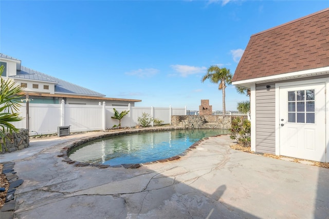 2900 S Peninsula Dr, Daytona Beach, FL 32118 - view of pool featuring a patio and a fenced backyard
