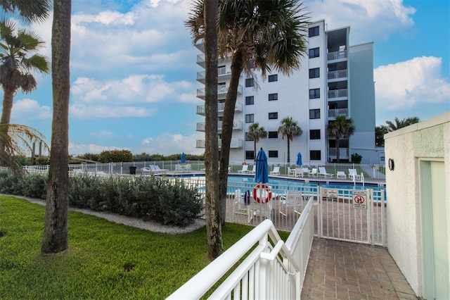 5301 S Atlantic Ave Unit 140, New Smyrna Beach, FL 32169 - balcony with view of pool