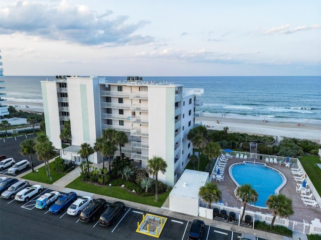 5301 S Atlantic Ave Unit 140, New Smyrna Beach, FL 32169 - bird's eye view of a nearby body of water and a pool area
