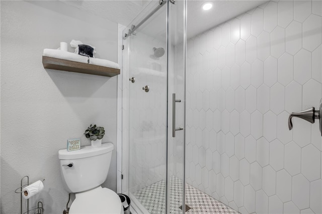 4151 S Atlantic Ave Unit 3090, New Smyrna Beach, FL 32169 - full bathroom with toilet and a stall shower