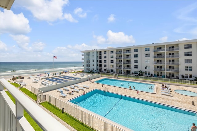 4151 S Atlantic Ave Unit 3090, New Smyrna Beach, FL 32169 - community pool featuring a water view and a patio area