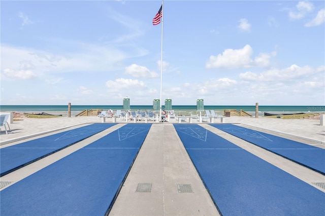 4151 S Atlantic Ave Unit 3090, New Smyrna Beach, FL 32169 - view of property's community featuring shuffleboard and a water view