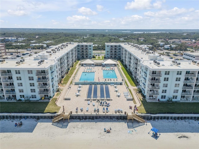 4151 S Atlantic Ave Unit 3090, New Smyrna Beach, FL 32169 - drone / aerial view of a pool and apartment complex
