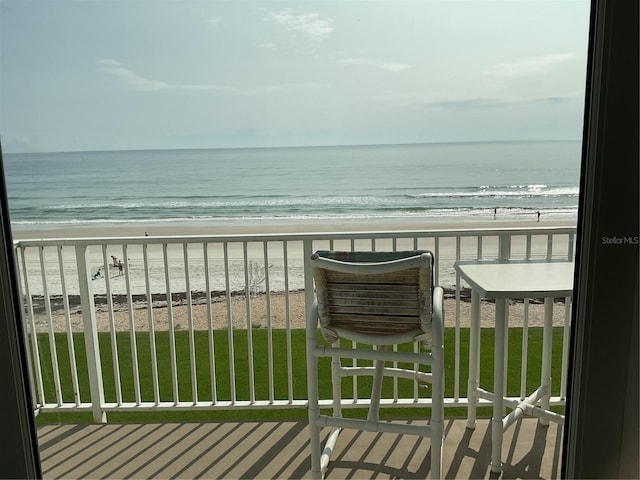 5201 S Atlantic Ave Unit 407A, New Smyrna Beach, FL 32169 - water view with local beach