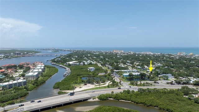 653 Goodwin Ave, New Smyrna Beach, FL 32169 - bird's eye view of a nearby body of water and a notable bridge