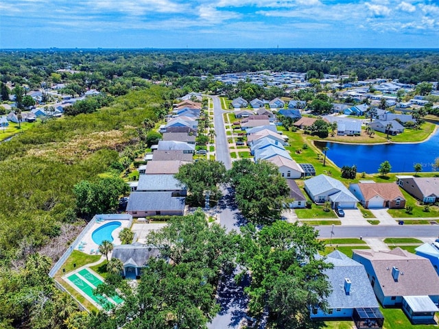 686 Middlebury Loop, New Smyrna Beach, FL 32168 - aerial perspective of suburban area featuring a nearby body of water and a pool