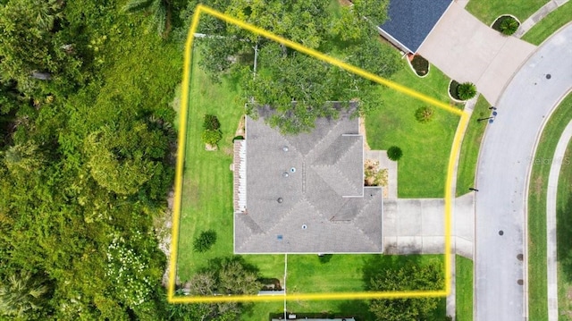 5935 Shady Creek Ln, Port Orange, FL 32128 - aerial overview of property's location featuring property parcel outlined