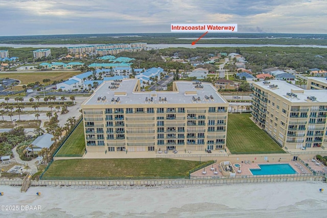 4575 S Atlantic Ave Unit 6203, Ponce Inlet, FL 32127 - bird's eye view of a pool area and apartment complex