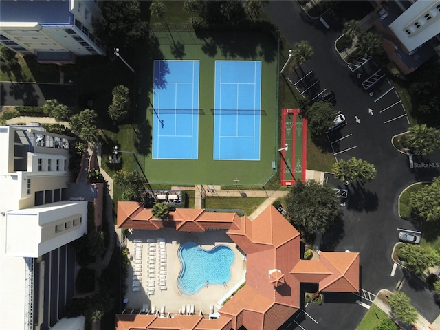 5300 S Atlantic Ave Unit 11302, New Smyrna Beach, FL 32169 - drone / aerial view of a pool area