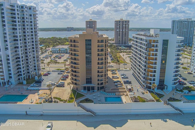3023 S Atlantic Ave Unit 8010, Daytona Beach, FL 32118 - view of apartment building / complex featuring a city view and a water view