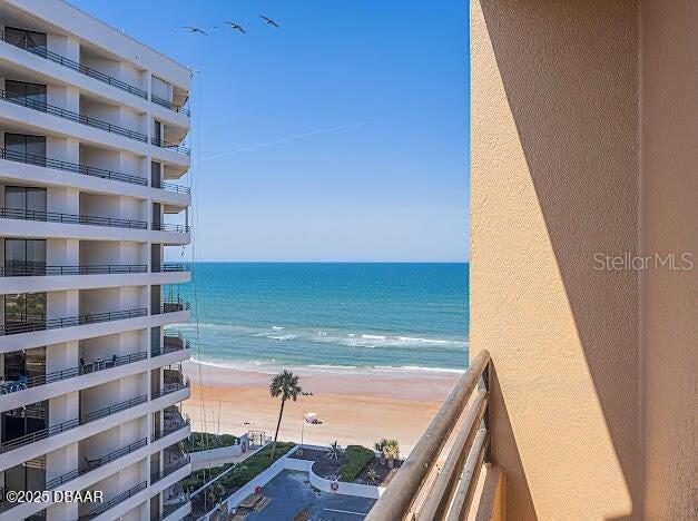 3023 S Atlantic Ave Unit 8010, Daytona Beach, FL 32118 - water view featuring nearby beach