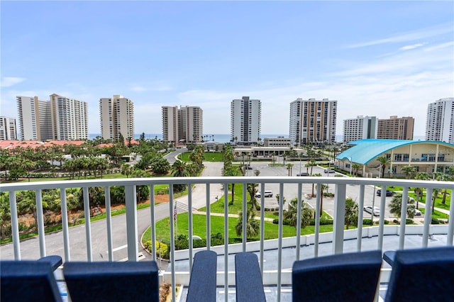 2 Oceans W Blvd Unit 608, Daytona Beach Shores, FL 32118 - balcony with a city view