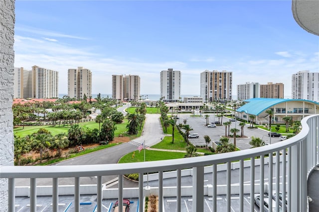 2 Oceans W Blvd Unit 608, Daytona Beach Shores, FL 32118 - balcony with a city view