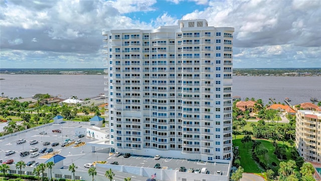 2 Oceans W Blvd Unit 608, Daytona Beach Shores, FL 32118 - view of apartment building / complex featuring a water view