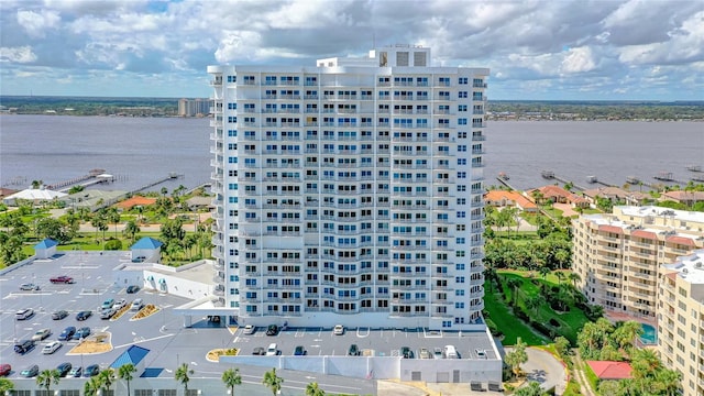 2 Oceans W Blvd Unit 608, Daytona Beach Shores, FL 32118 - drone / aerial view of a large body of water and apartment complex