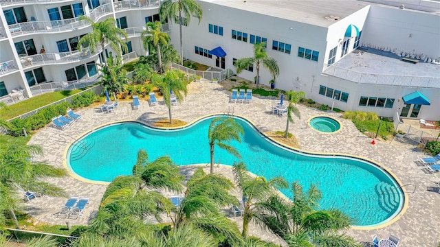 2 Oceans W Blvd Unit 608, Daytona Beach Shores, FL 32118 - community pool featuring a patio